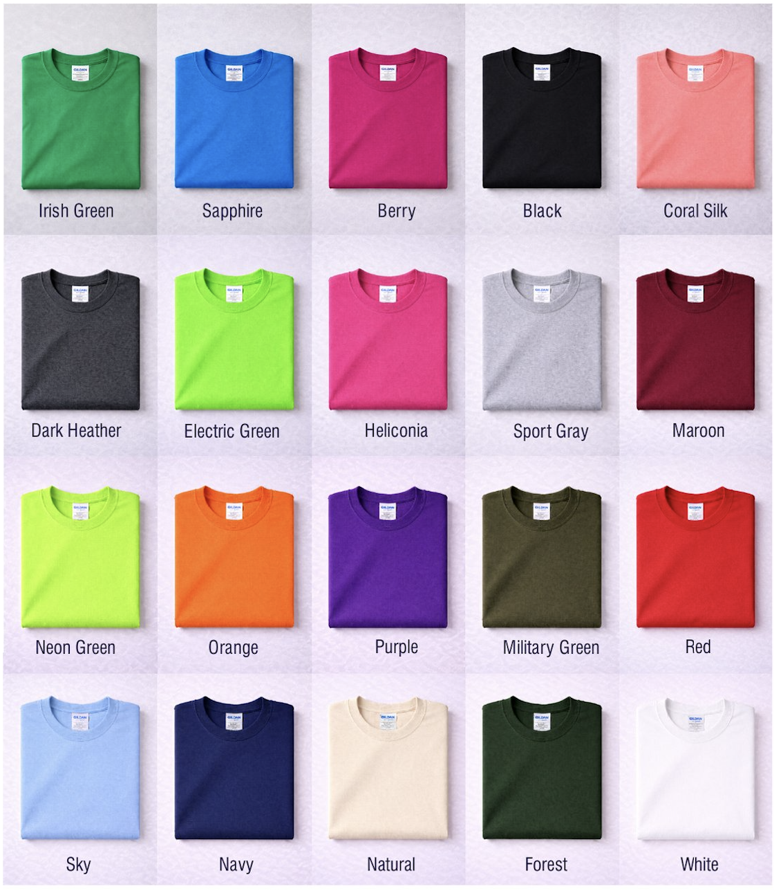 T-shirt Colors